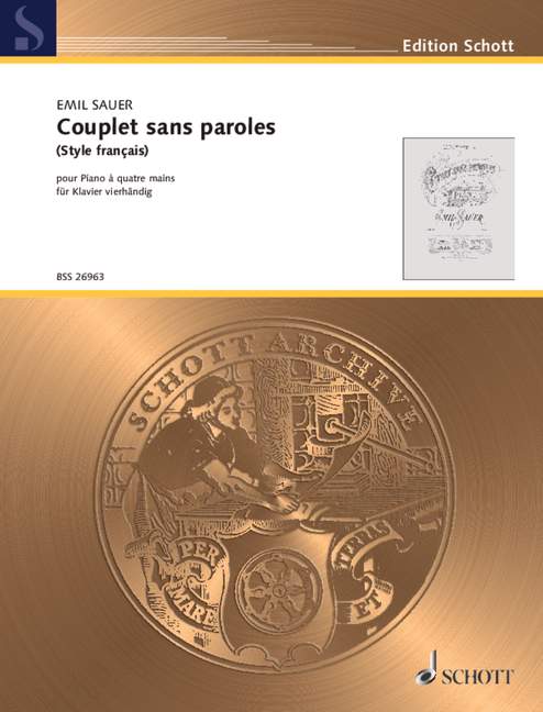 Vorderes Coverbild Couplet sans paroles 