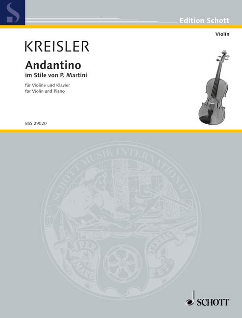 Vorderes Coverbild Andantino im Stile von P. Martini Nr. 2