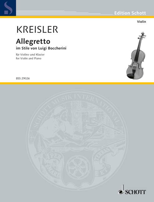 Vorderes Coverbild Allegretto im Stile von Luigi Boccherini Nr. 8