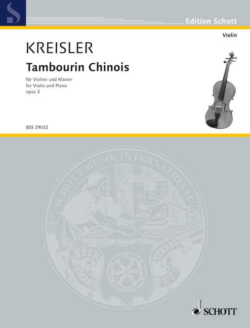 Vorderes Coverbild Tambourin Chinois op. 3 Nr. 3