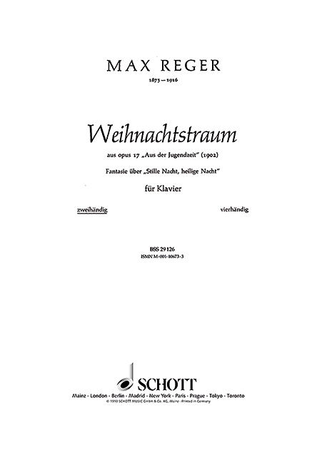 Vorderes Coverbild Weihnachtstraum op. 17/9 