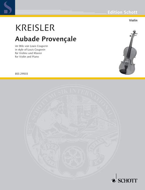 Vorderes Coverbild Aubade Provençale Nr. 15