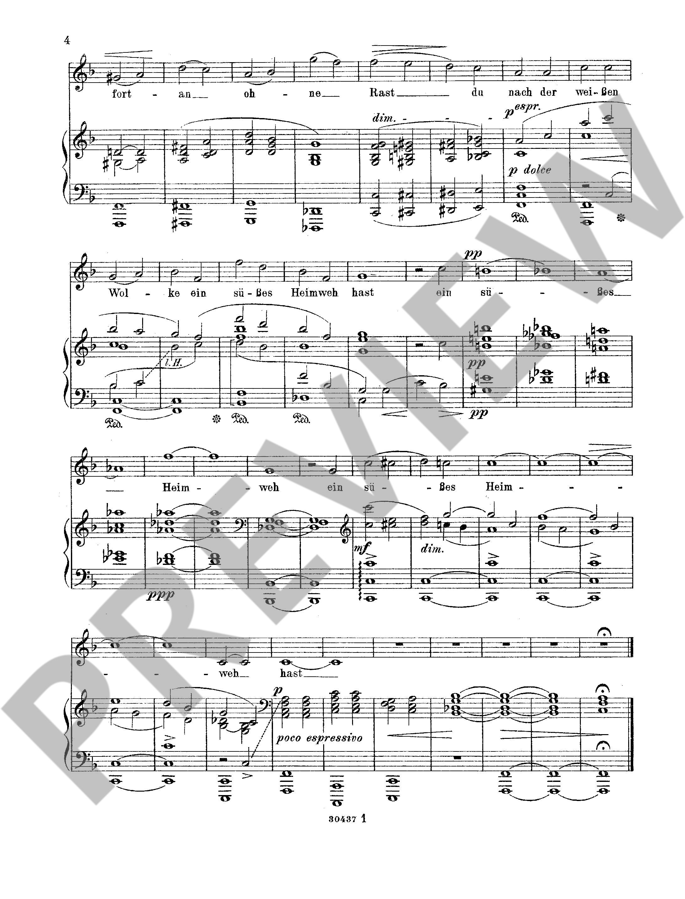 Anderes Coverbild 4 Lieder op. 1 