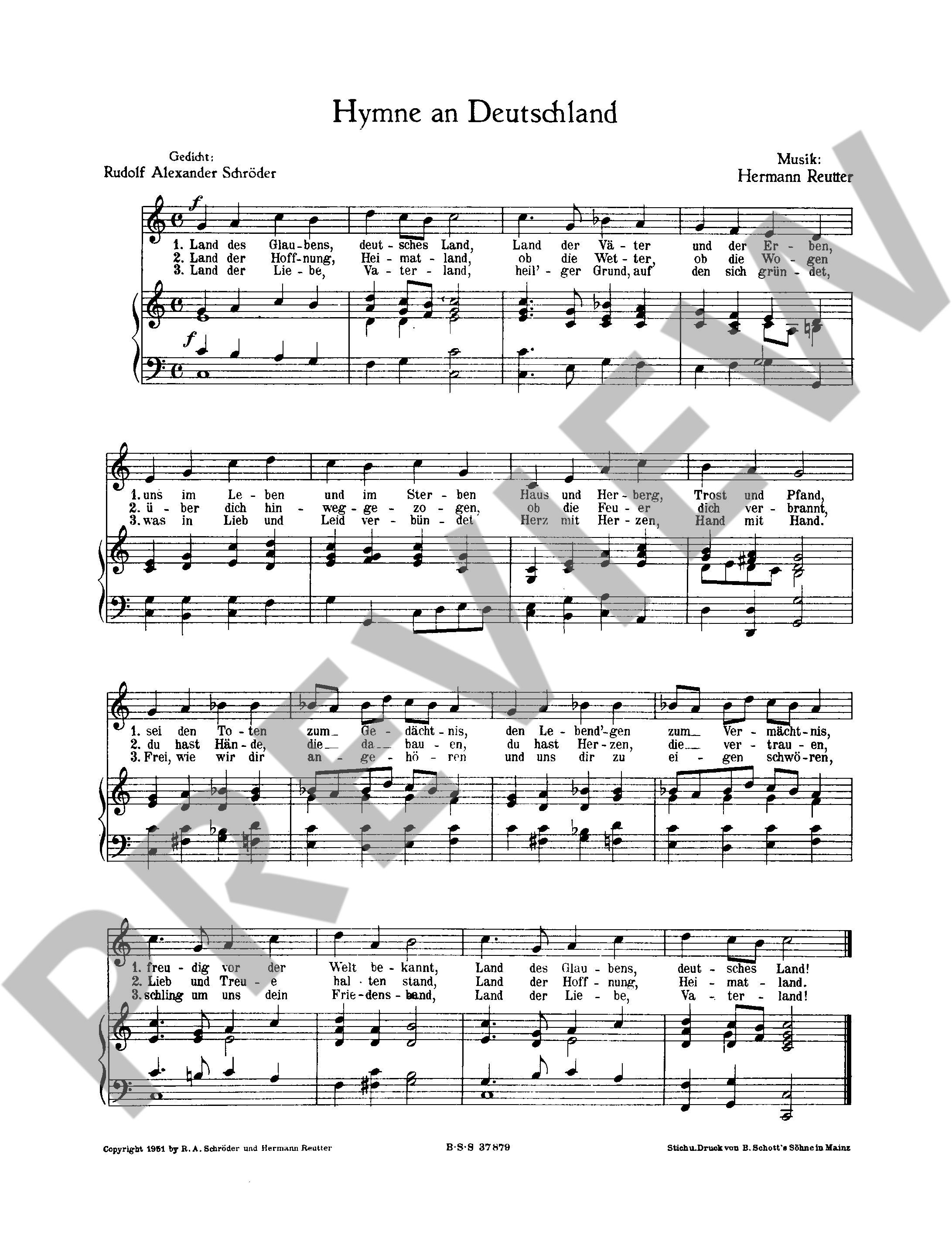 Anderes Coverbild Hymne an Deutschland 