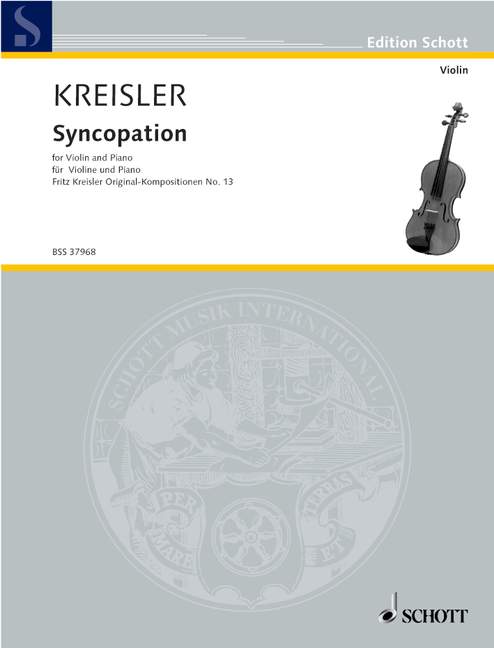 Vorderes Coverbild Syncopation Nr. 13