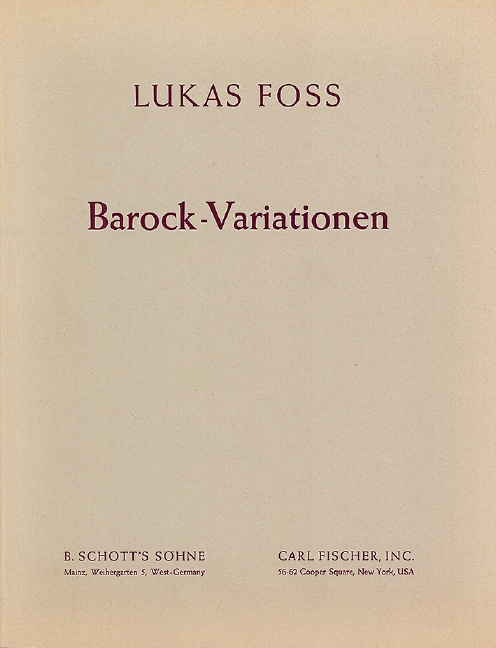 Vorderes Coverbild Baroque Variations 