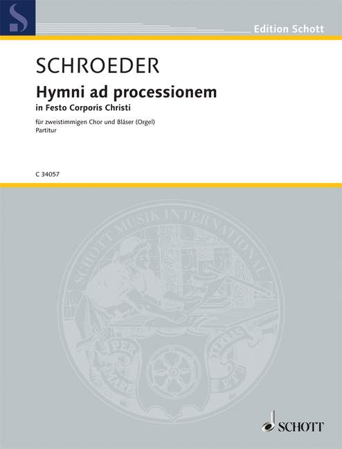 Vorderes Coverbild Hymni ad processionem in Festo Corporis Christi 