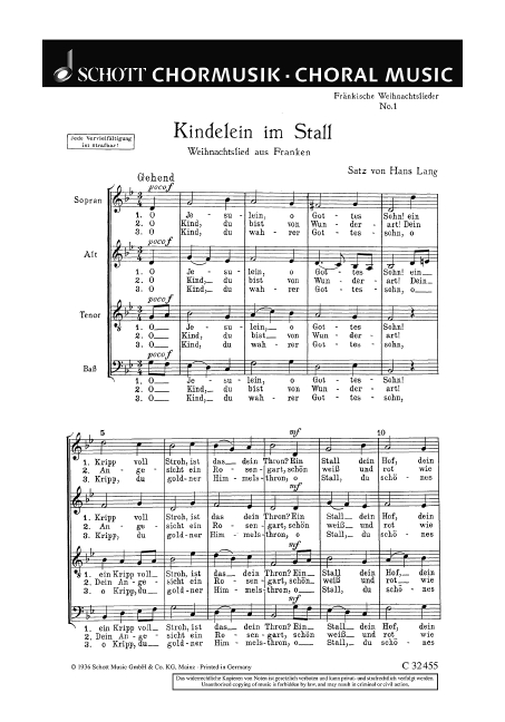 Vorderes Coverbild Fränkische Weihnachtslieder 