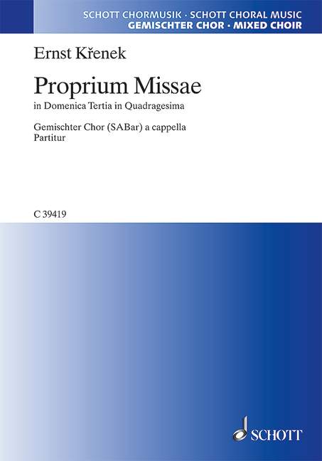 Vorderes Coverbild Proprium Missae 