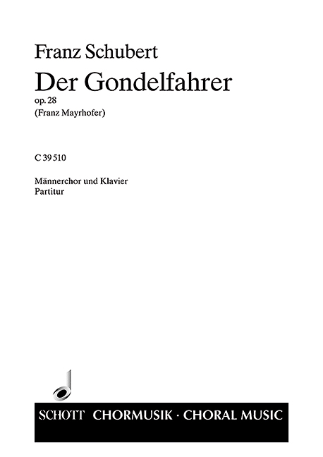 Vorderes Coverbild Der Gondelfahrer op. 28 