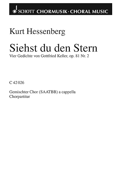 Vorderes Coverbild Vier Gedichte op. 81 