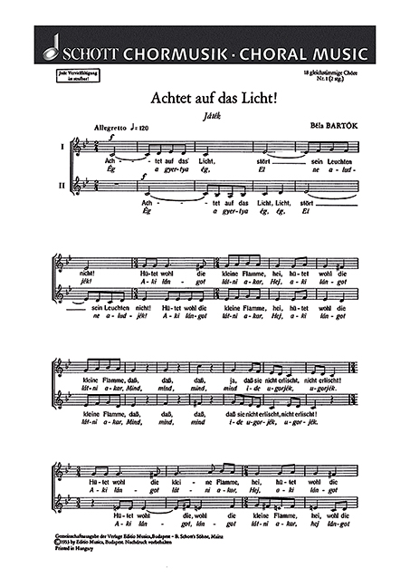 Vorderes Coverbild 18 Chorlieder 