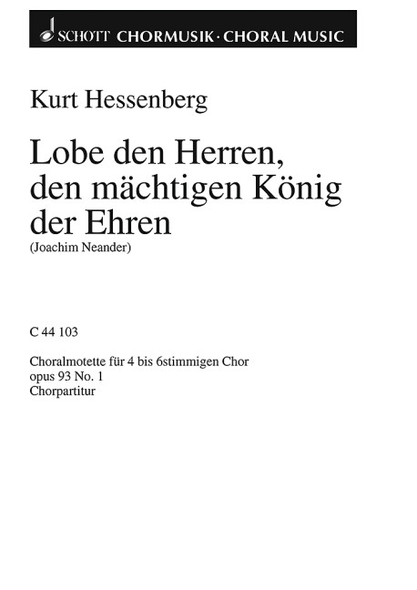 Vorderes Coverbild Zwei Choralmotetten op. 93 