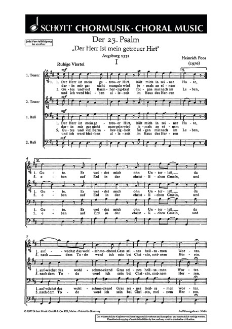 Vorderes Coverbild Der 23. Psalm 