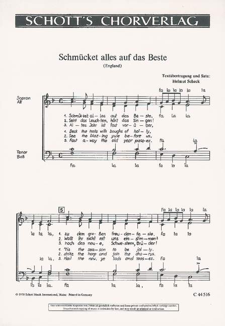 Vorderes Coverbild Schmücket alles auf das Beste / Eine neue Weihnacht sagen wir euch an 