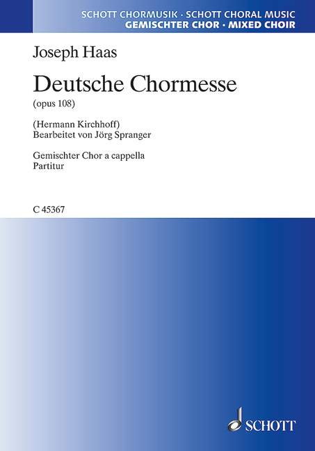 Vorderes Coverbild Deutsche Chormesse op. 108 