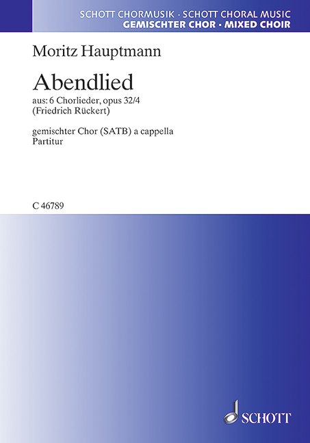 Vorderes Coverbild Sechs Chorlieder op. 32 