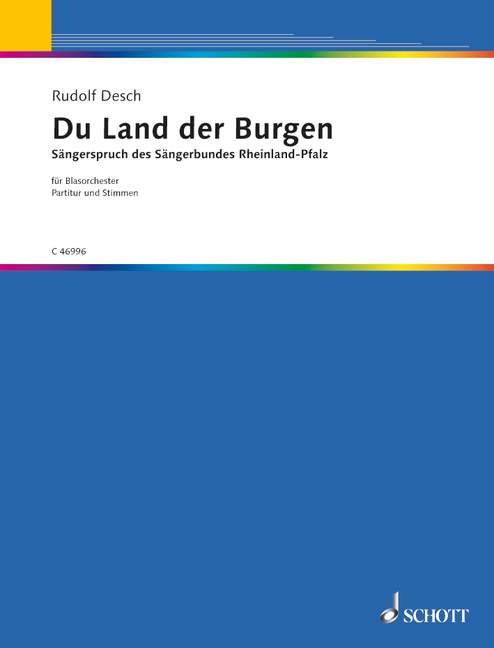 Vorderes Coverbild Sängerspruch des SB Rheinland-Pfalz / Begrüßung der Sänger 