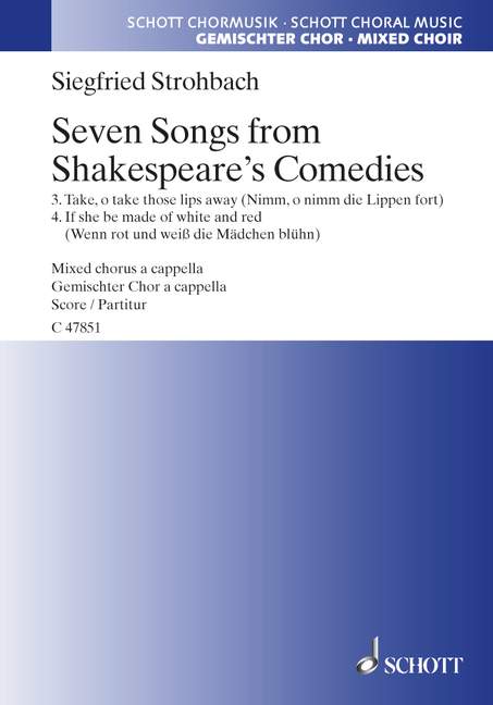Vorderes Coverbild Seven Songs from Shakespeare's Comedies 