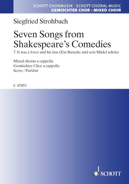 Vorderes Coverbild Seven Songs from Shakespeare's Comedies 
