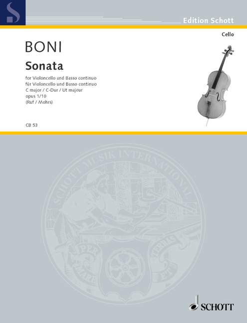 Vorderes Coverbild Sonata C-Dur op. 1/10 