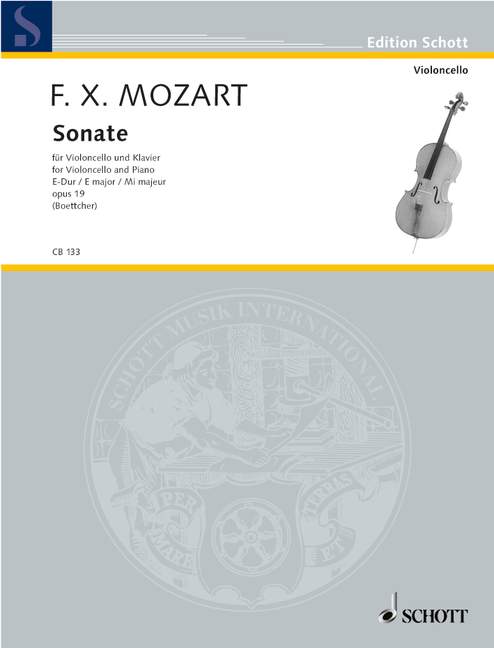 Vorderes Coverbild Sonate E-Dur op. 19 