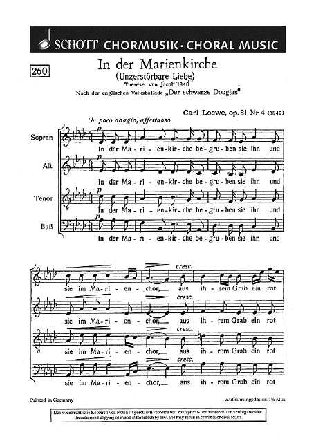 Vorderes Coverbild In der Marienkirche op. 81/4 