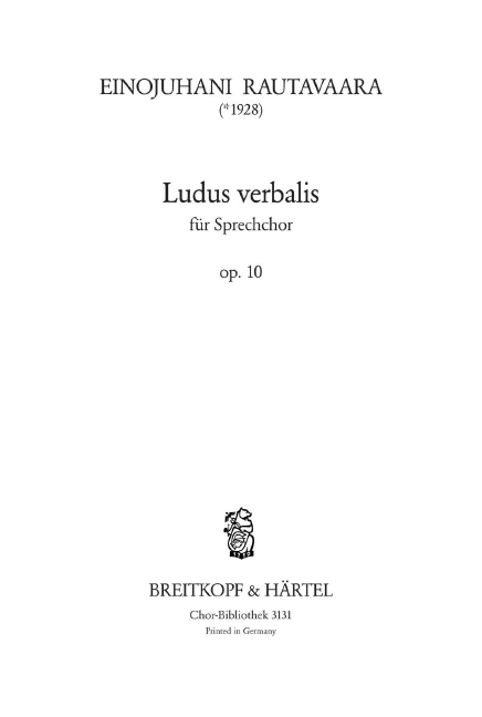 Anderes Coverbild Ludus Verbalis op. 10