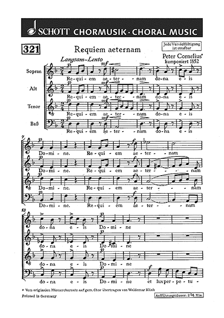 Vorderes Coverbild Requiem aeternam 