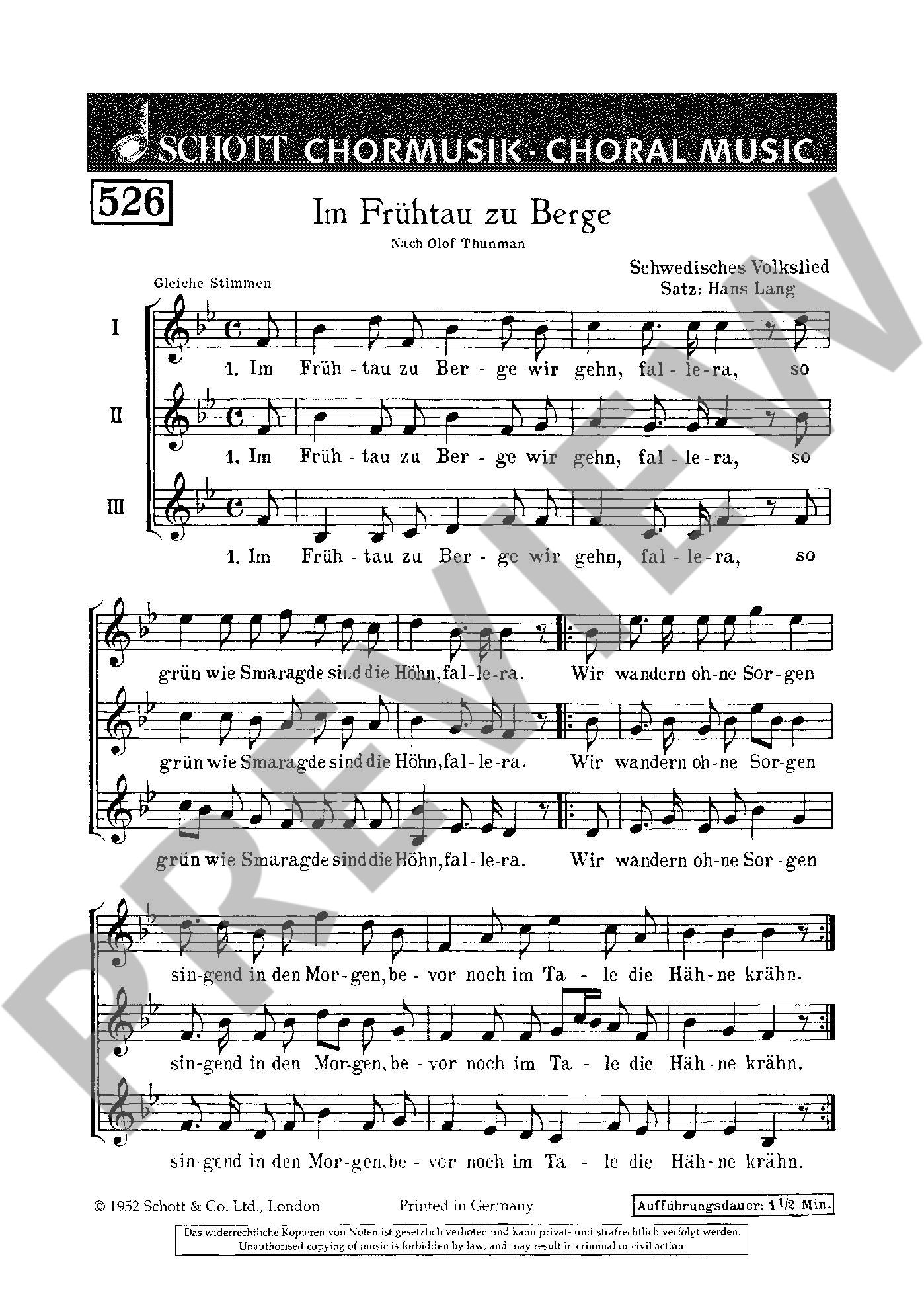 Anderes Coverbild Im Frühtau zu Berge 