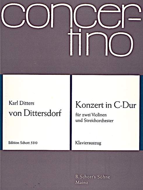 Vorderes Coverbild Konzert C-Dur 