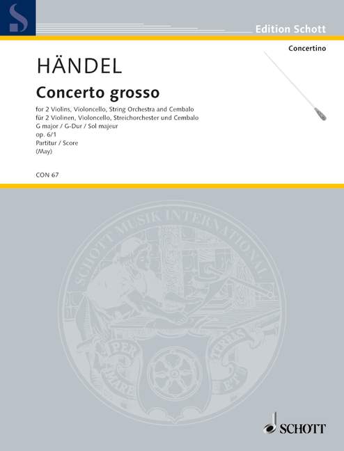 Vorderes Coverbild Concerto grosso op. 6 HWV 319 