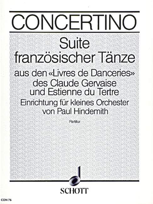 Vorderes Coverbild Suite französischer Tänze 