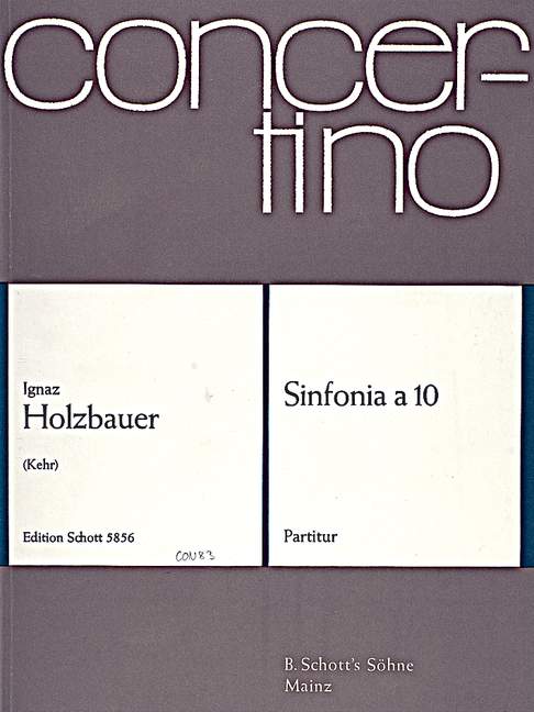 Vorderes Coverbild Sinfonia a 10 op. 4/3 