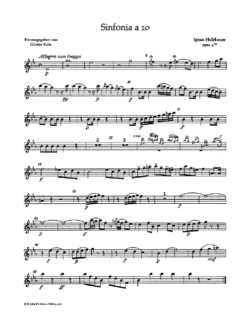 Vorderes Coverbild Sinfonia a 10 op. 4/3 