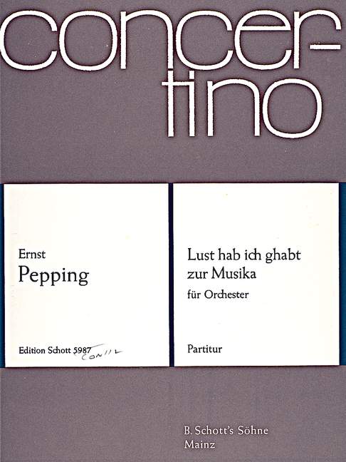 Vorderes Coverbild Lust hab ich ghabt zur Musika 