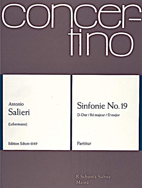 Vorderes Coverbild Sinfonie No. 19 D-Dur 