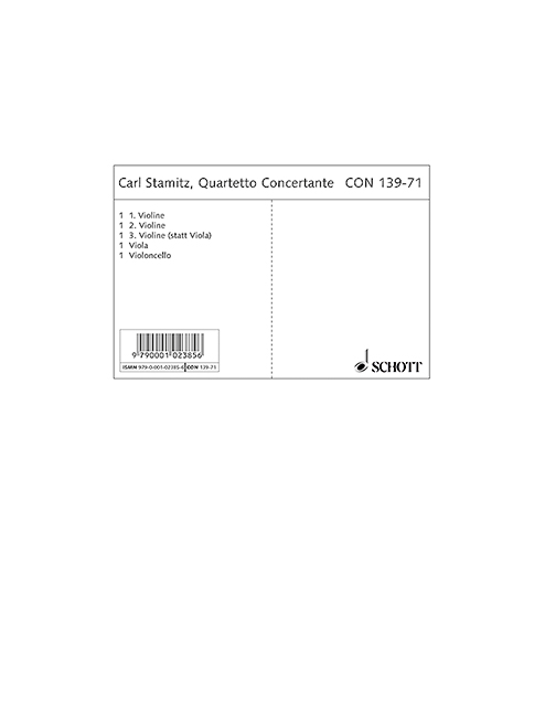 Vorderes Coverbild Quartetto concertante G-Dur 