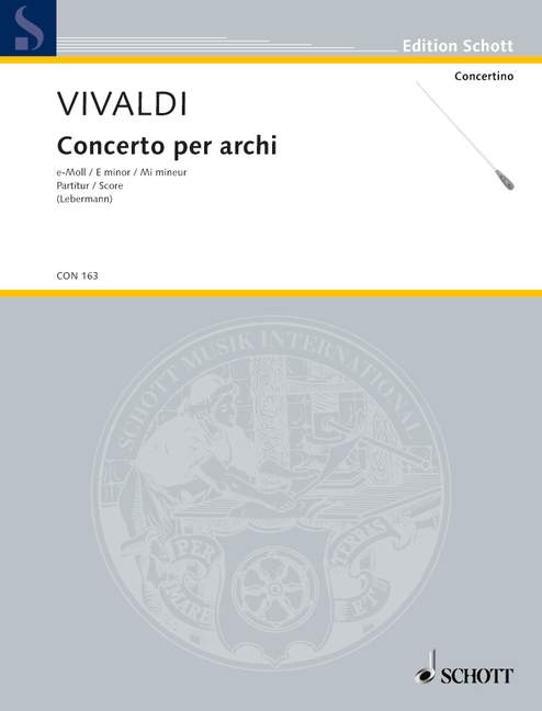 Vorderes Coverbild Concerto per archi PV 113 / RV 133 