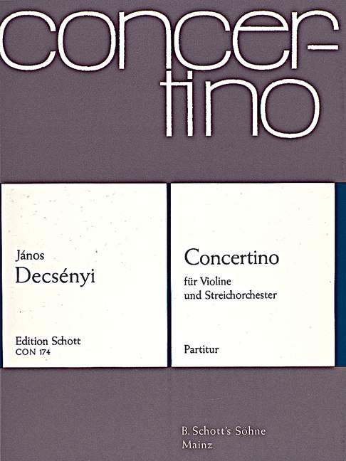 Vorderes Coverbild Concertino 