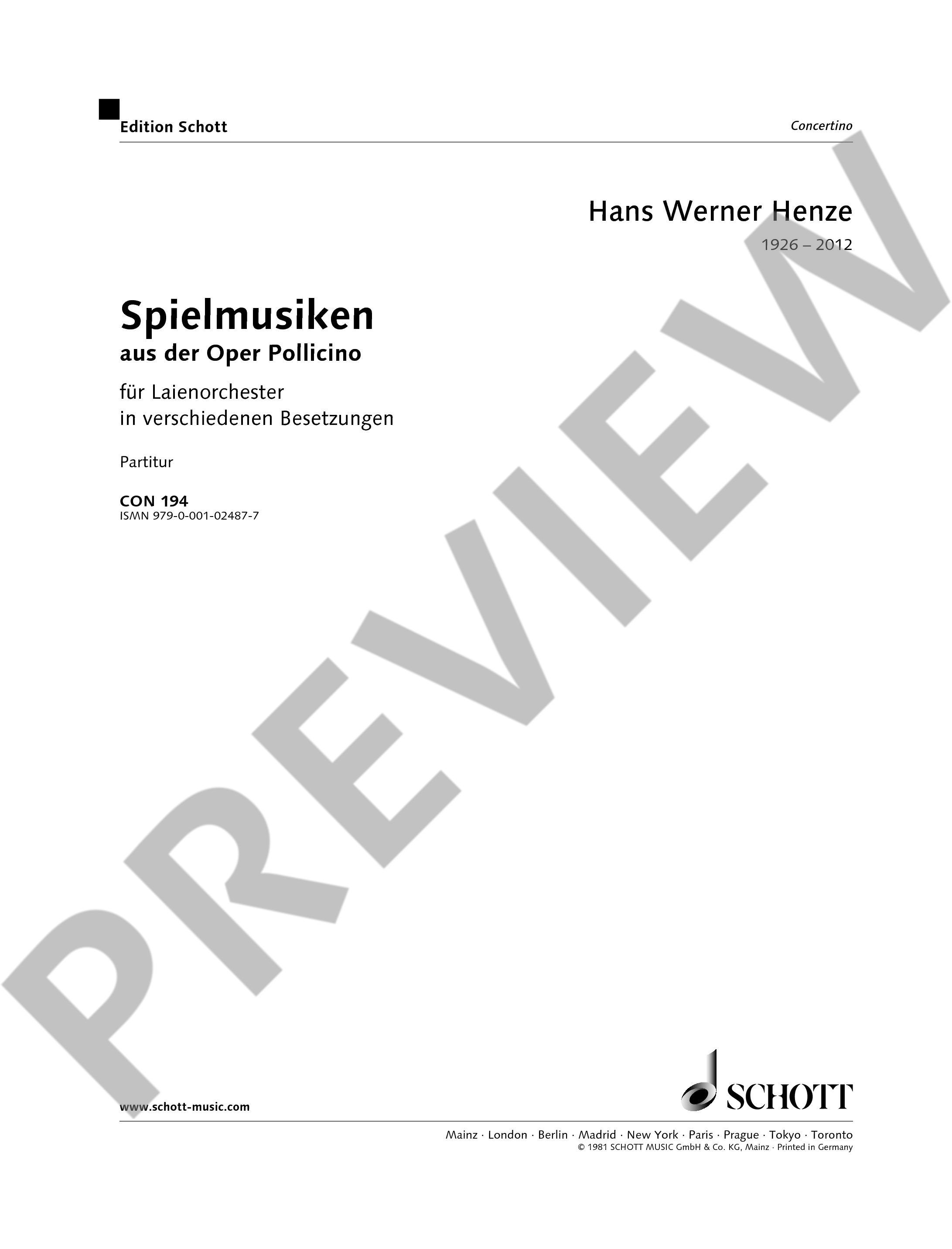 Anderes Coverbild Spielmusiken 