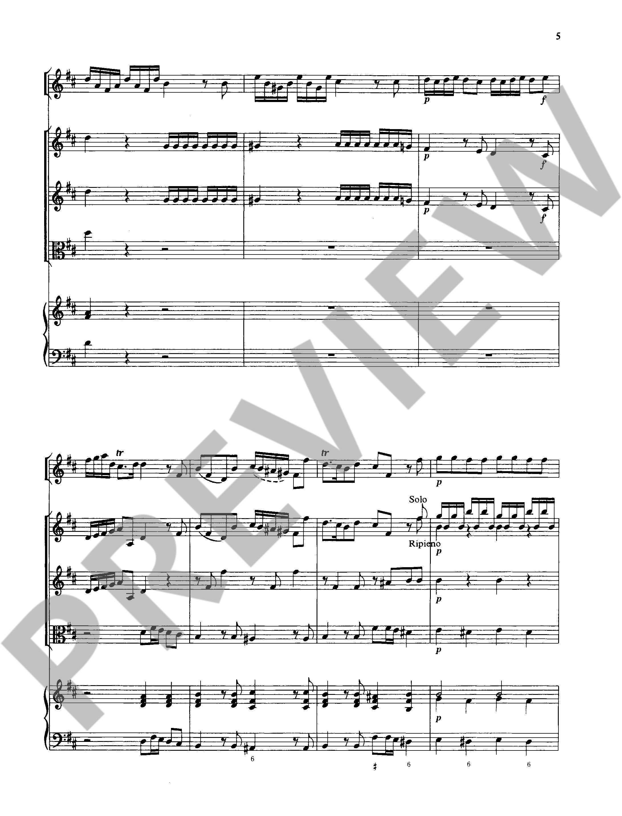 Anderes Coverbild Concerto No. 6 D-Dur 