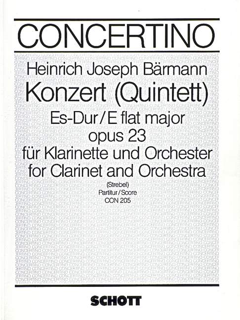 Vorderes Coverbild Konzert (Quintett) Es-Dur op. 23 