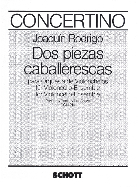 Vorderes Coverbild Dos Piezas caballerescas A-Dur 