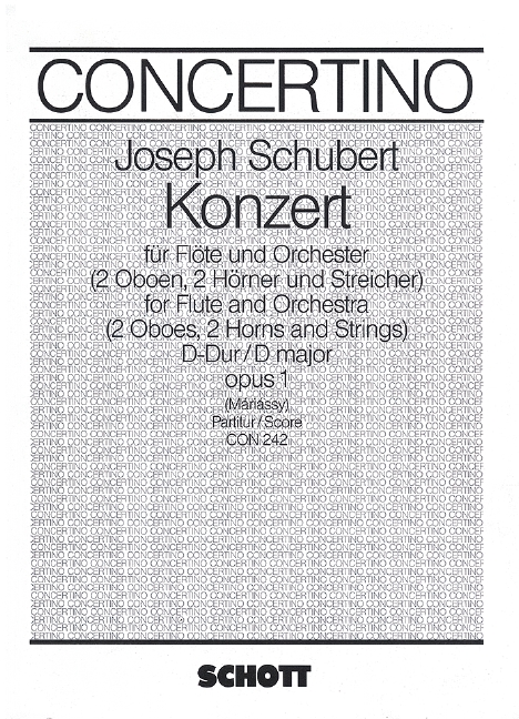 Vorderes Coverbild Konzert D-Dur op. 1 