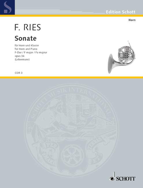 Vorderes Coverbild Sonate F-Dur op. 34 