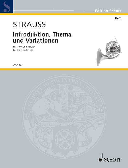 Vorderes Coverbild Introduktion, Thema und Variationen o. Op. AV. 52 
