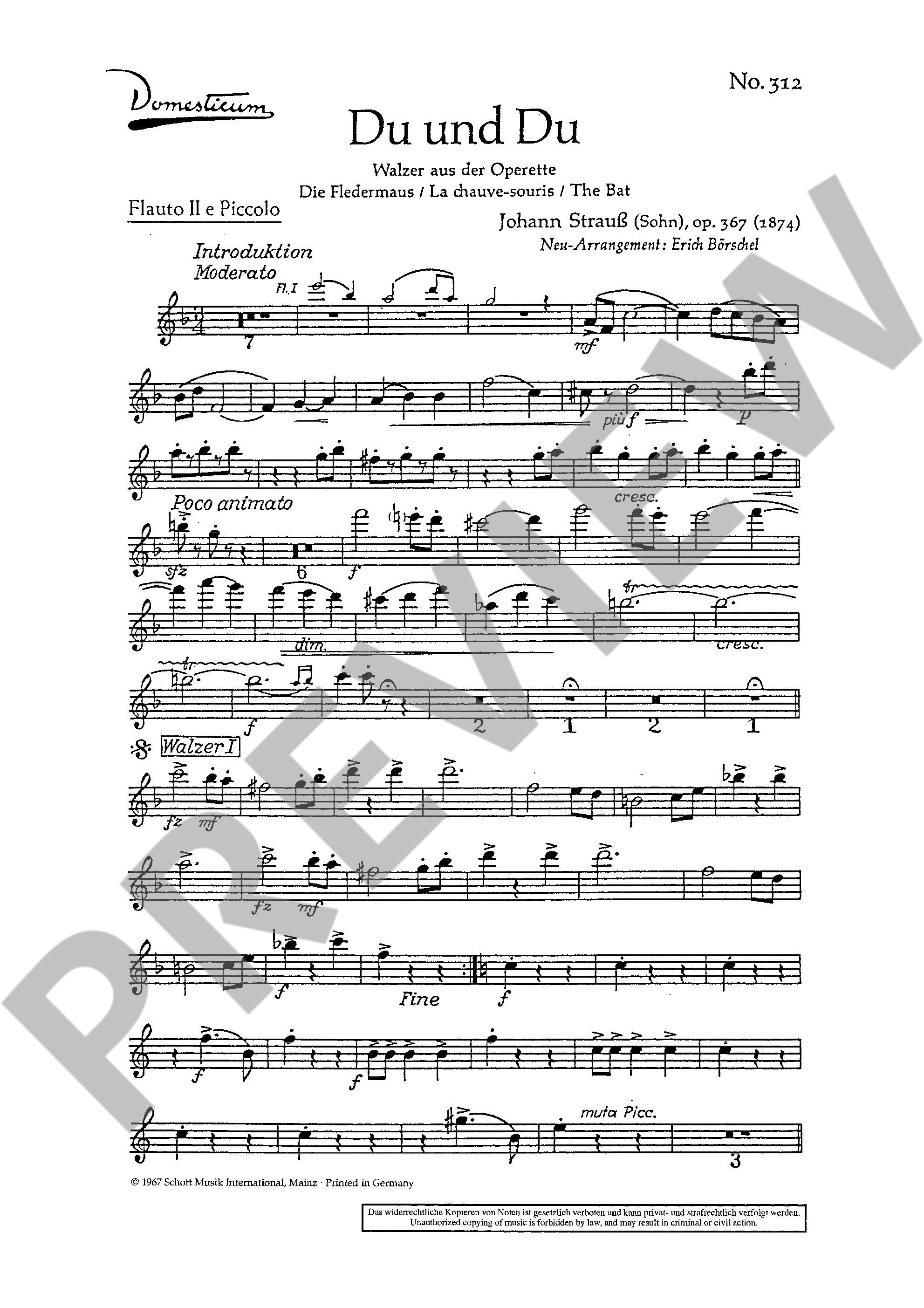 Anderes Coverbild Du und Du op. 367 