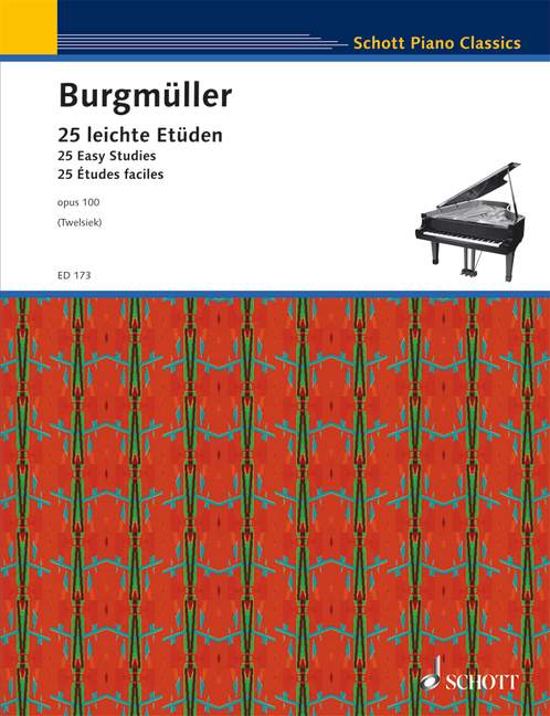 Vorderes Coverbild 25 leichte Etüden op. 100 