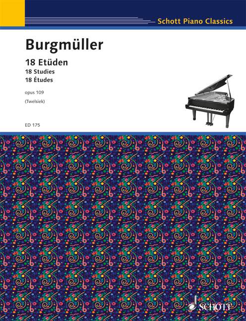 Vorderes Coverbild 18 Etüden op. 109 